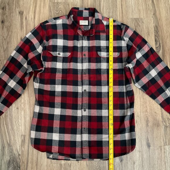 Jachs Men's Brawny Heavy Flannel Shirt Jacket Black Red Plaid Size XLT - Picture 6 of 8